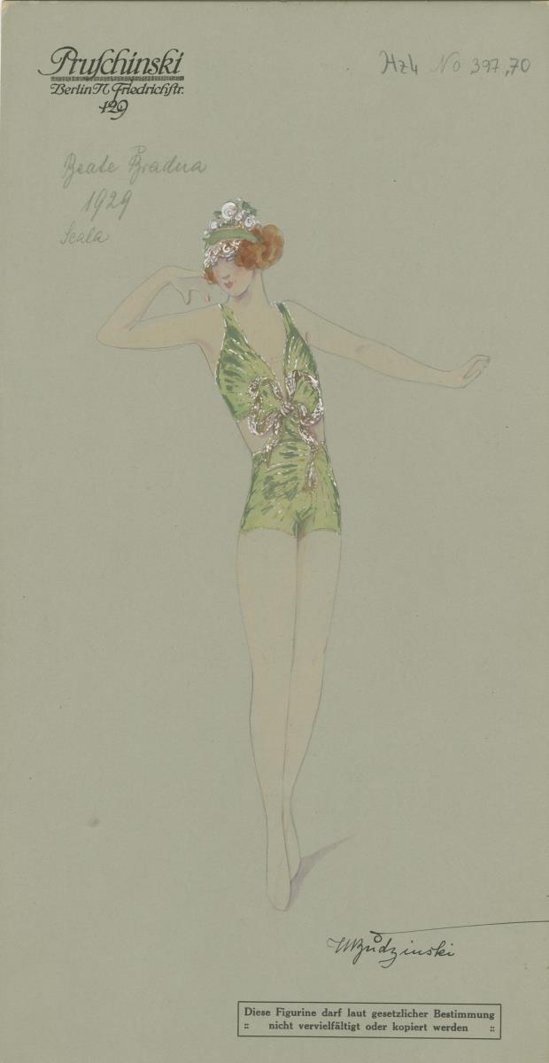 Trikotkostüm für Beate Bradna, Scala Berlin