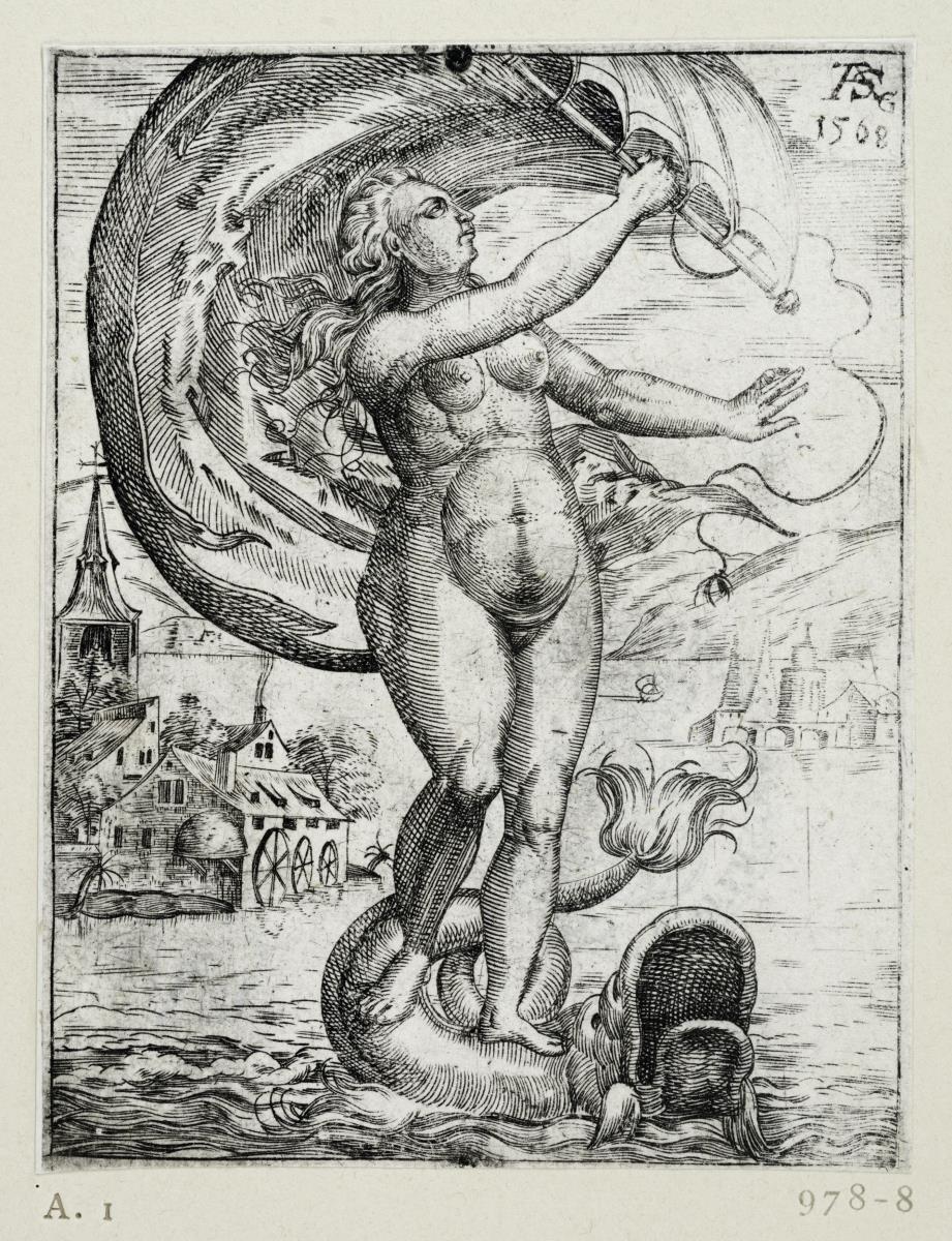 Fortuna auf dem Delphin