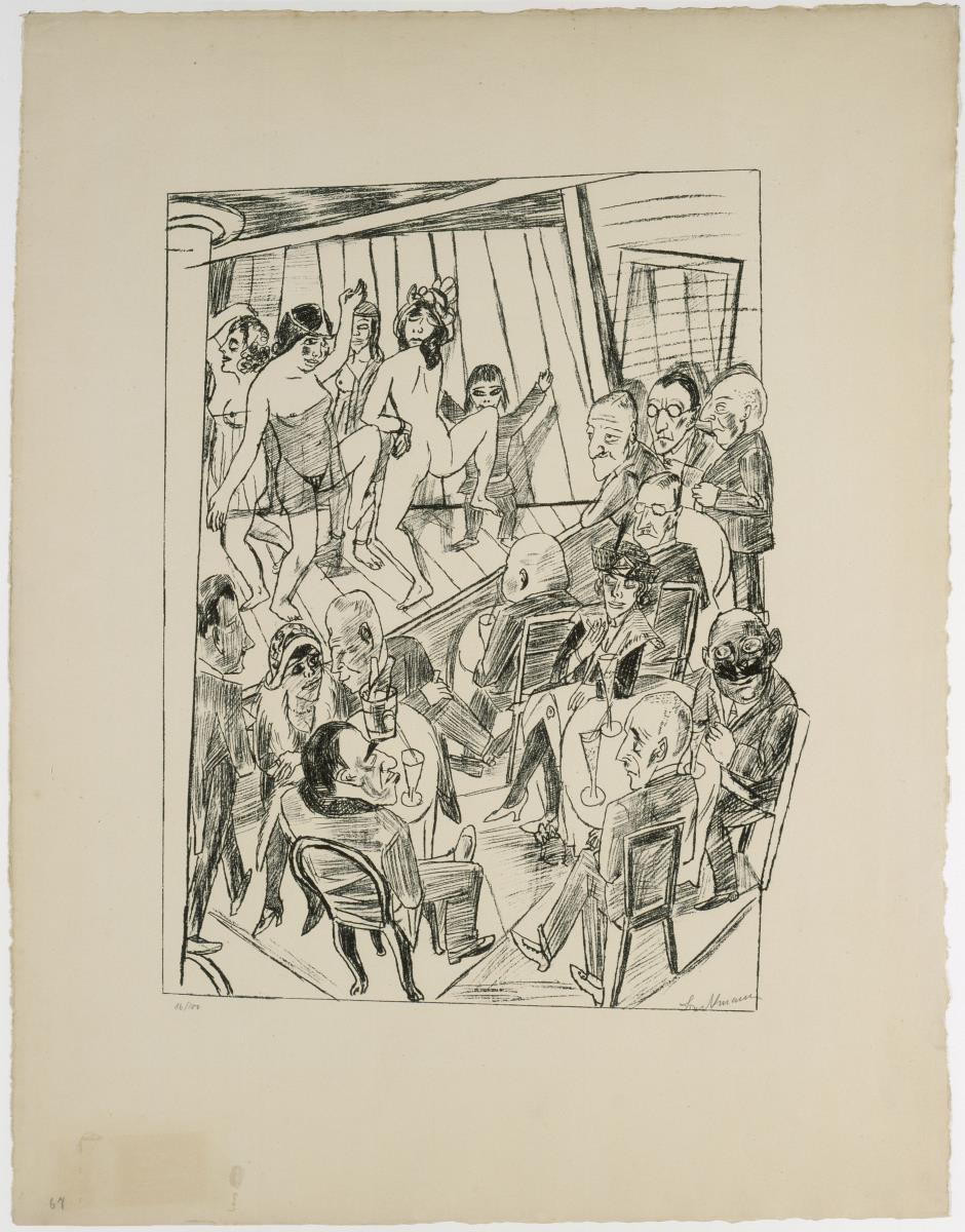 Nackttanz (Blatt 4 aus "Berliner Reise 1922")