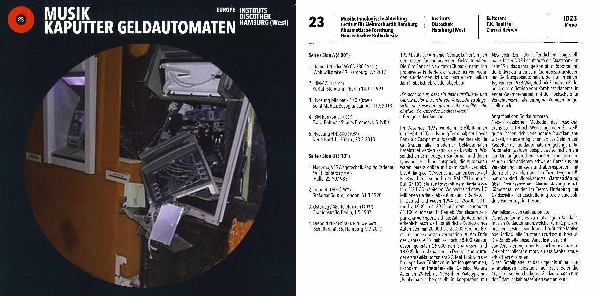 Musik kaputter Geldautomaten
