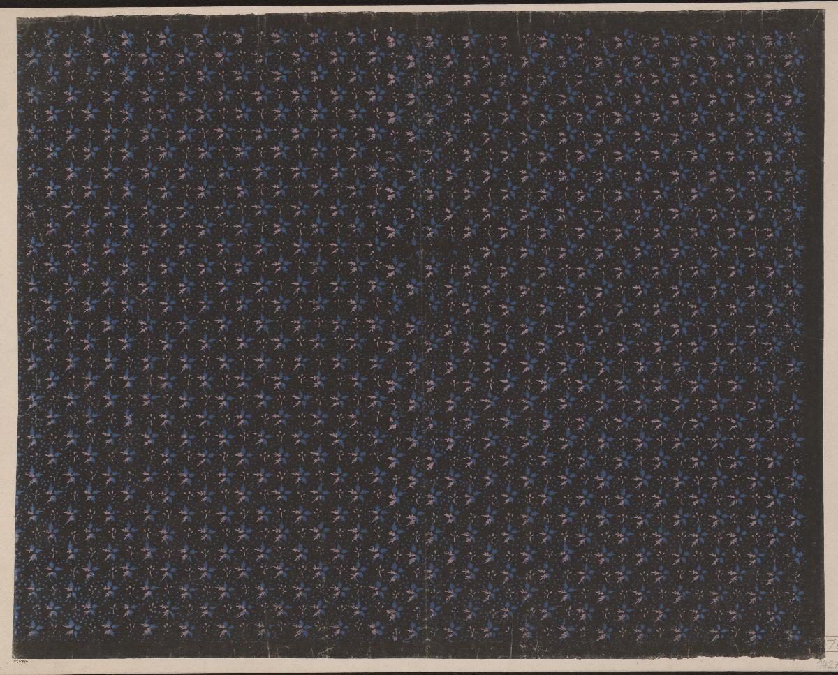 Modeldruckpapier (florales Flächenmuster)