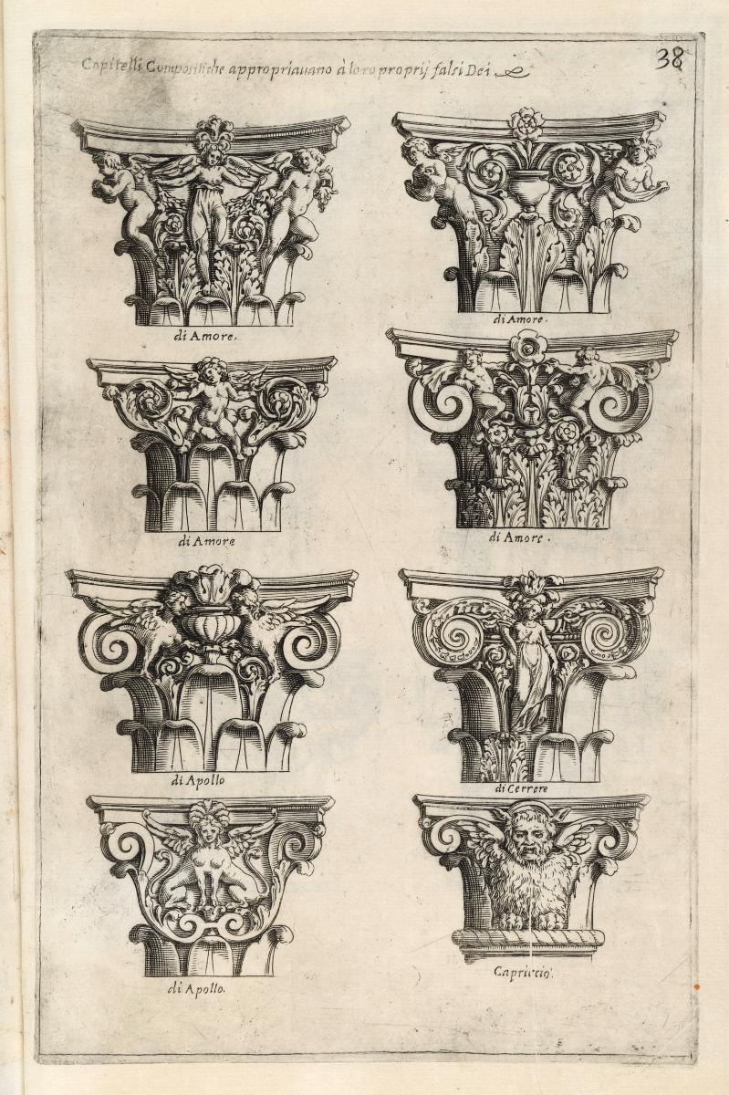 Korinthische Kapitelle mit figürlichen Ornamenten