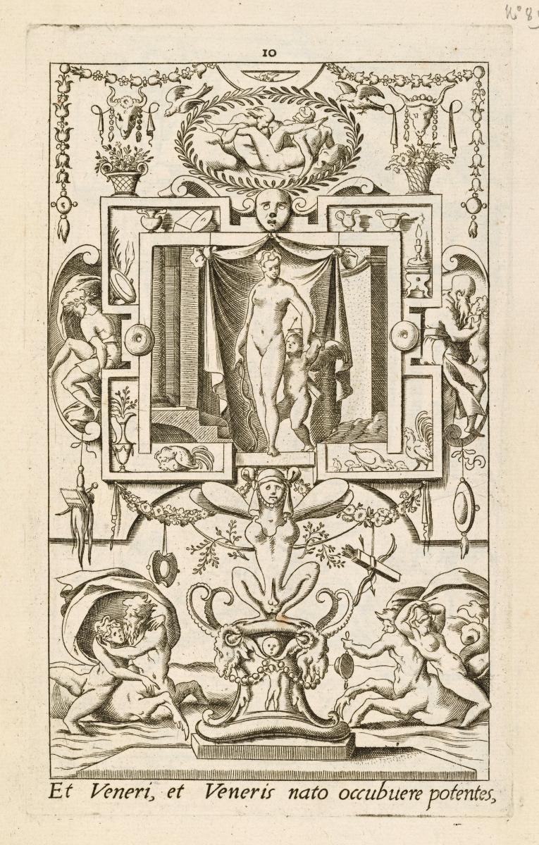Grotteske Hochfüllung mit Venus