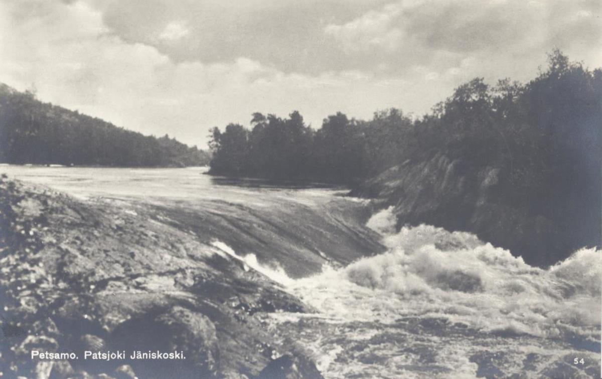 Petsamo. Patsjoki Jäniskoski.