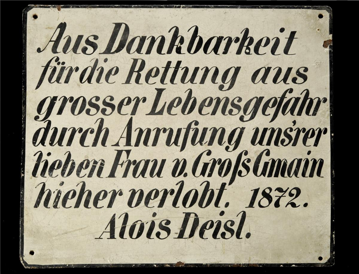 Aus Dankbarkeit für die Rettung ...