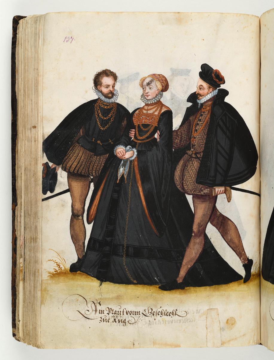 Trachtenbuch: Eine Braut vom Geschlecht zu Augsburg