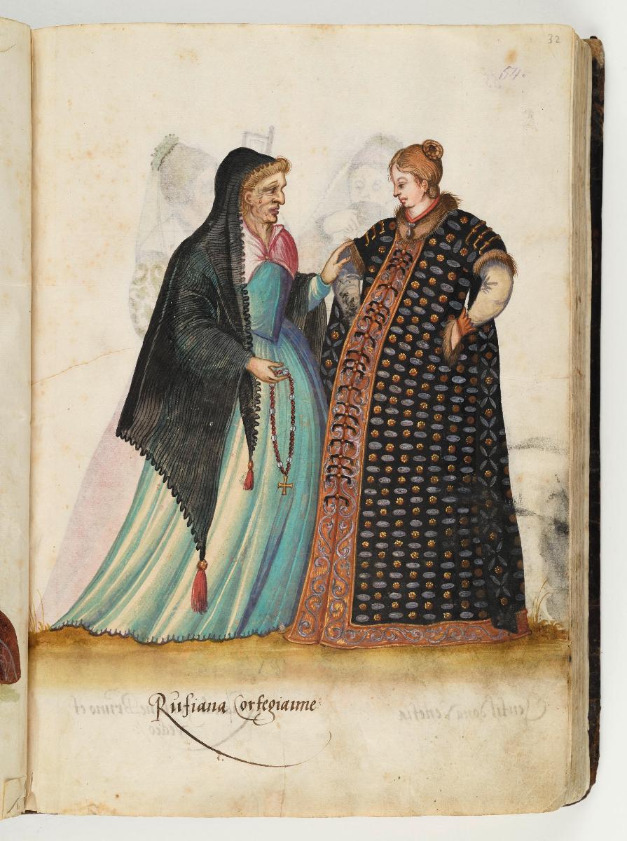 Trachtenbuch: Russiana Cortigiame