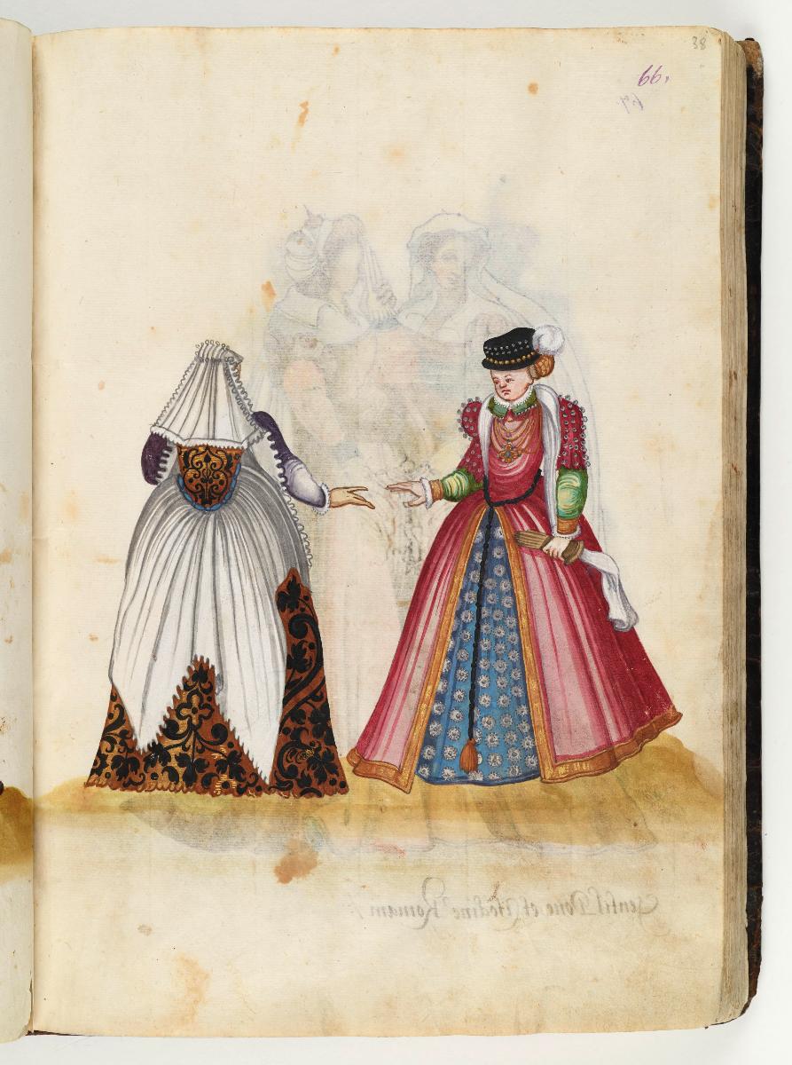 Trachtenbuch: Zwei Edelfrauen (ohne Titel)