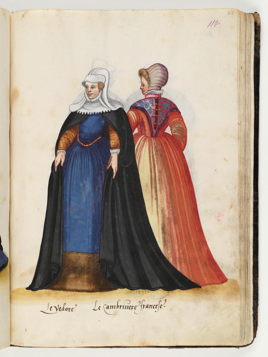 Trachtenbuch: Le Vedore. Le cambrinere Francese
