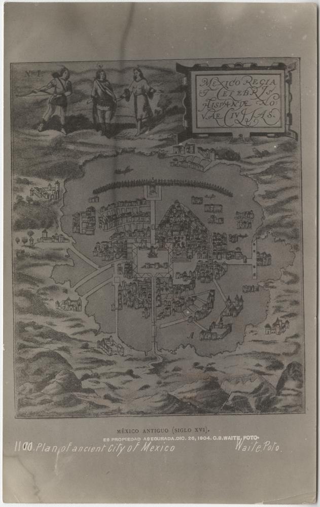 Plan of ancient City of Mexiko
