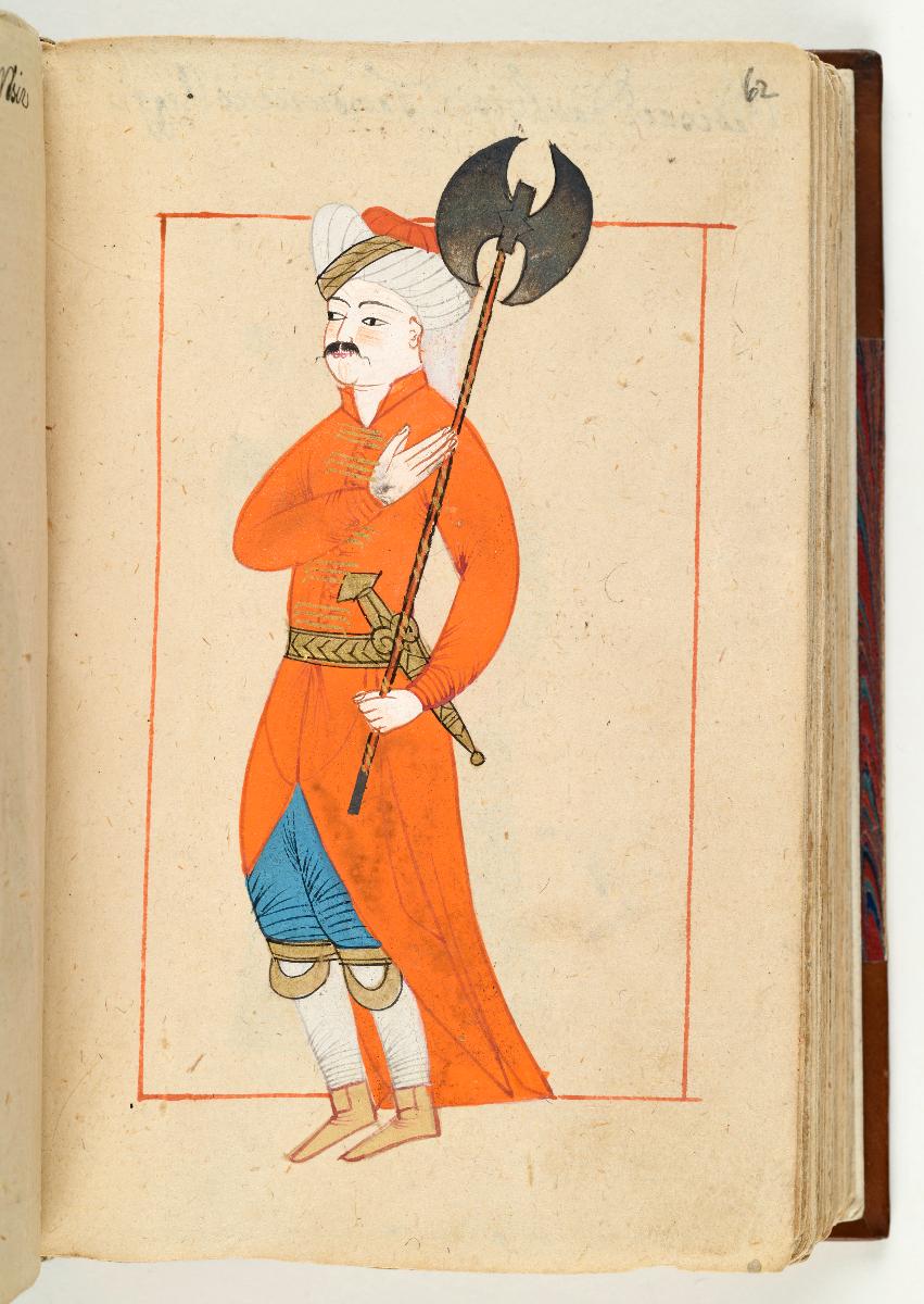 Türkisches Trachtenbuch: Vezir satiri (Hellebardier des Großwesirs)