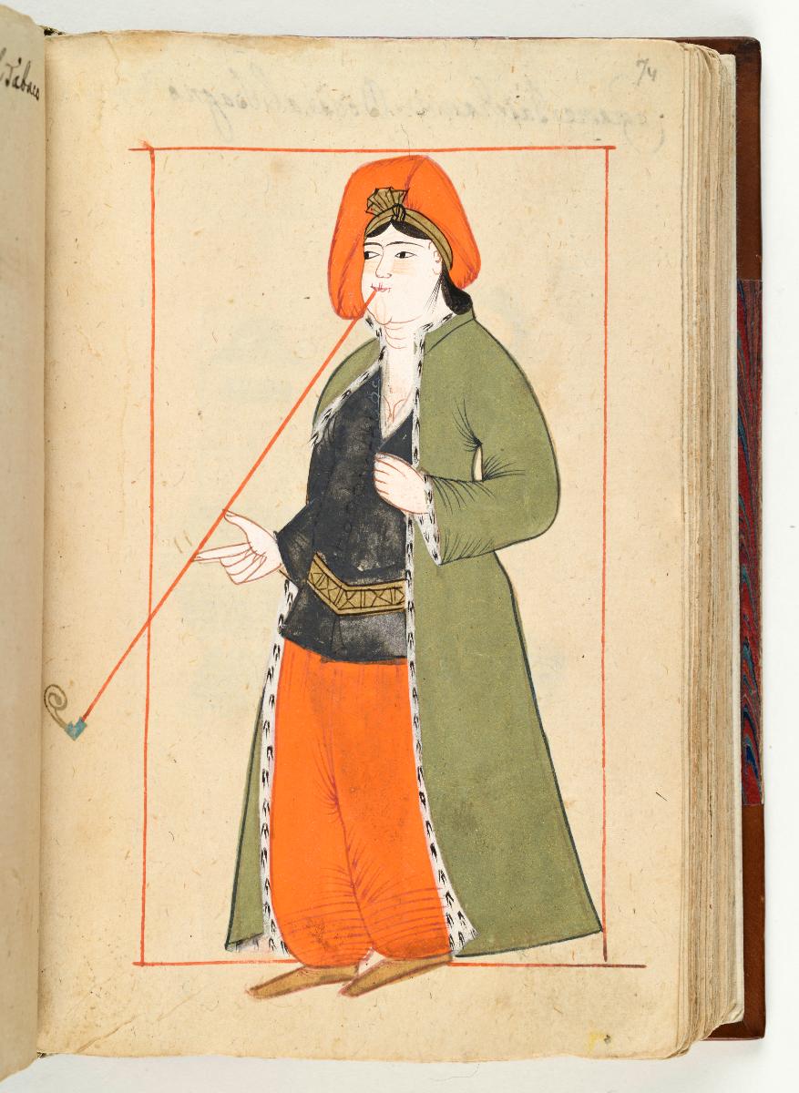 Türkisches Trachtenbuch: Tutunci kadin (Tabakhändlerin)