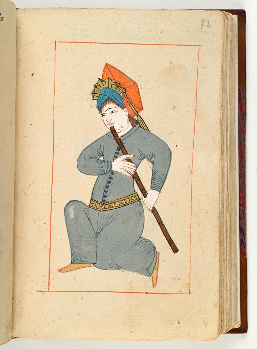 Türkisches Trachtenbuch: Flötenspielerin