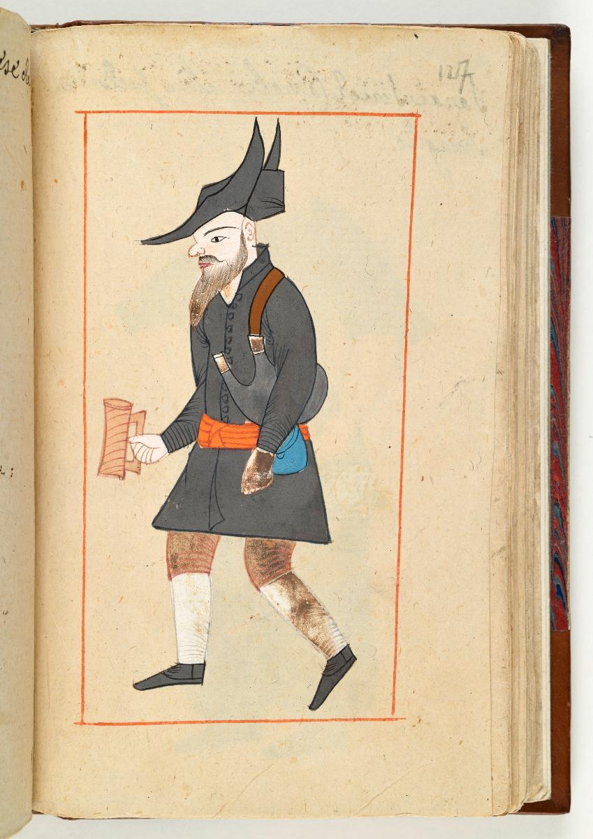 Türkisches Trachtenbuch: Arnav[u]t Bosacisi (albanischer Boza-Verkäufer)