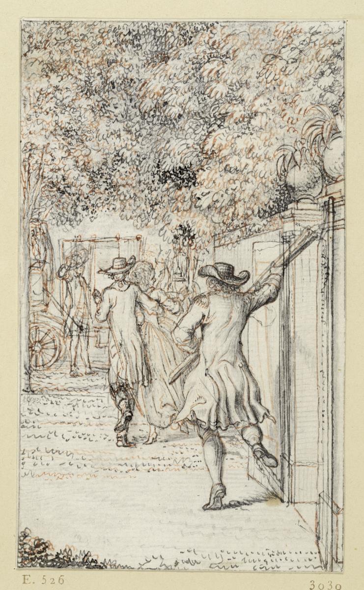 Zeichnung zu Richardson Clarisse: Entführung der Clarisse. E. 526