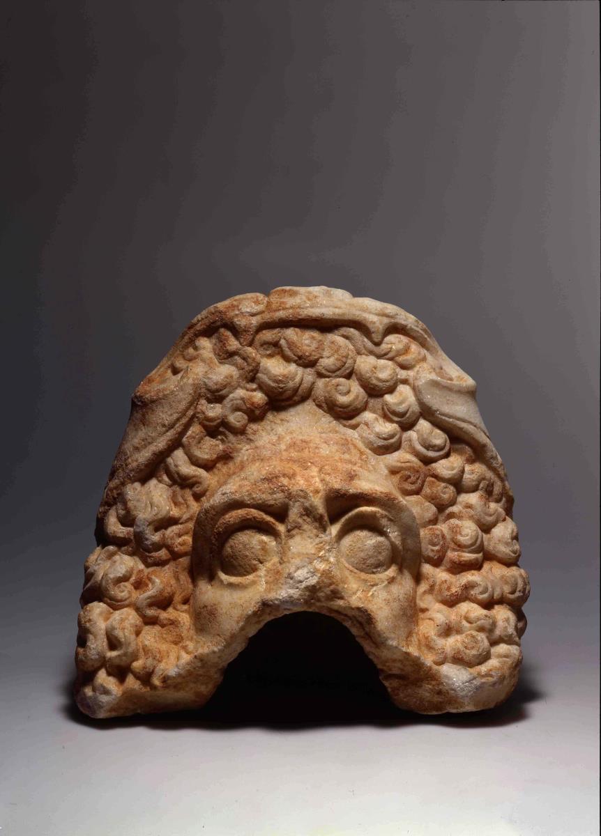 Maske des Herakles (Fragment)