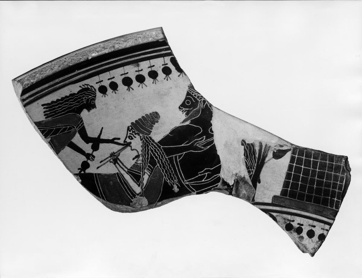 Fragment aus der Henkelzone einer lakonischen Schale