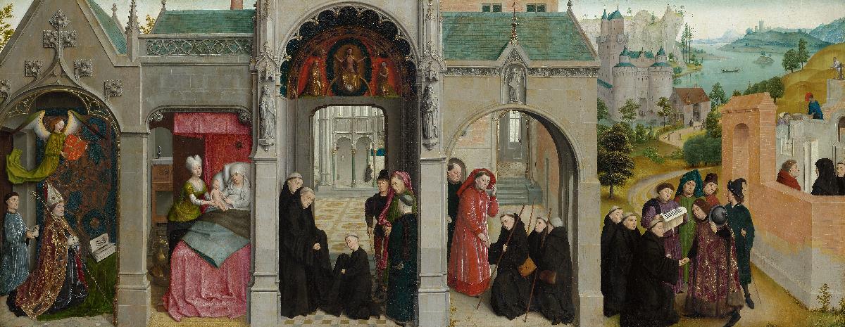Szenen aus dem Leben des hl. Bertin - Verkündigung mit Propheten und Evangelisten