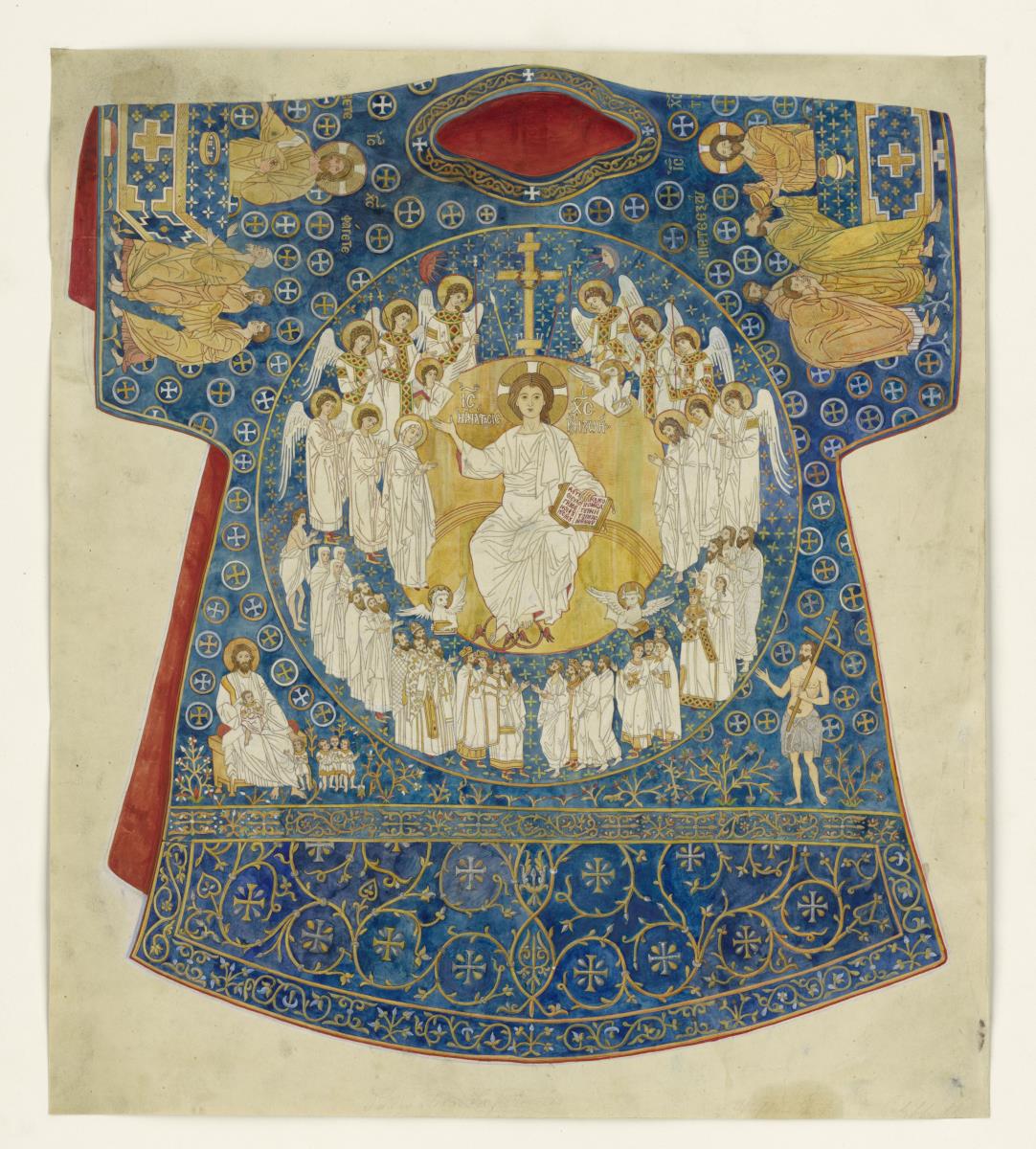 Die Dalmatik Leo III. "dalmatica imperialis" (vordere Hauptseite)