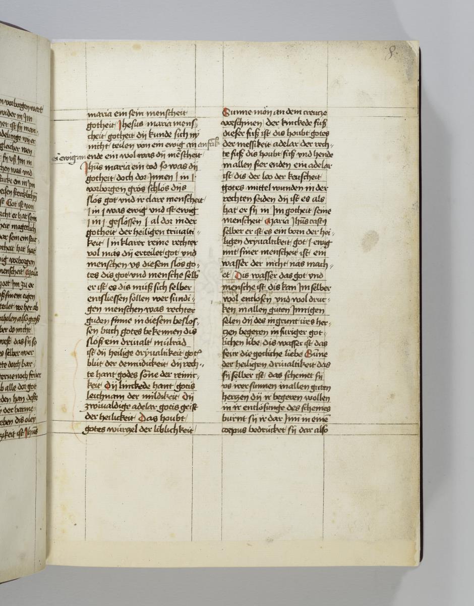 Buch der heiligen Dreifaltigkeit. Textseite