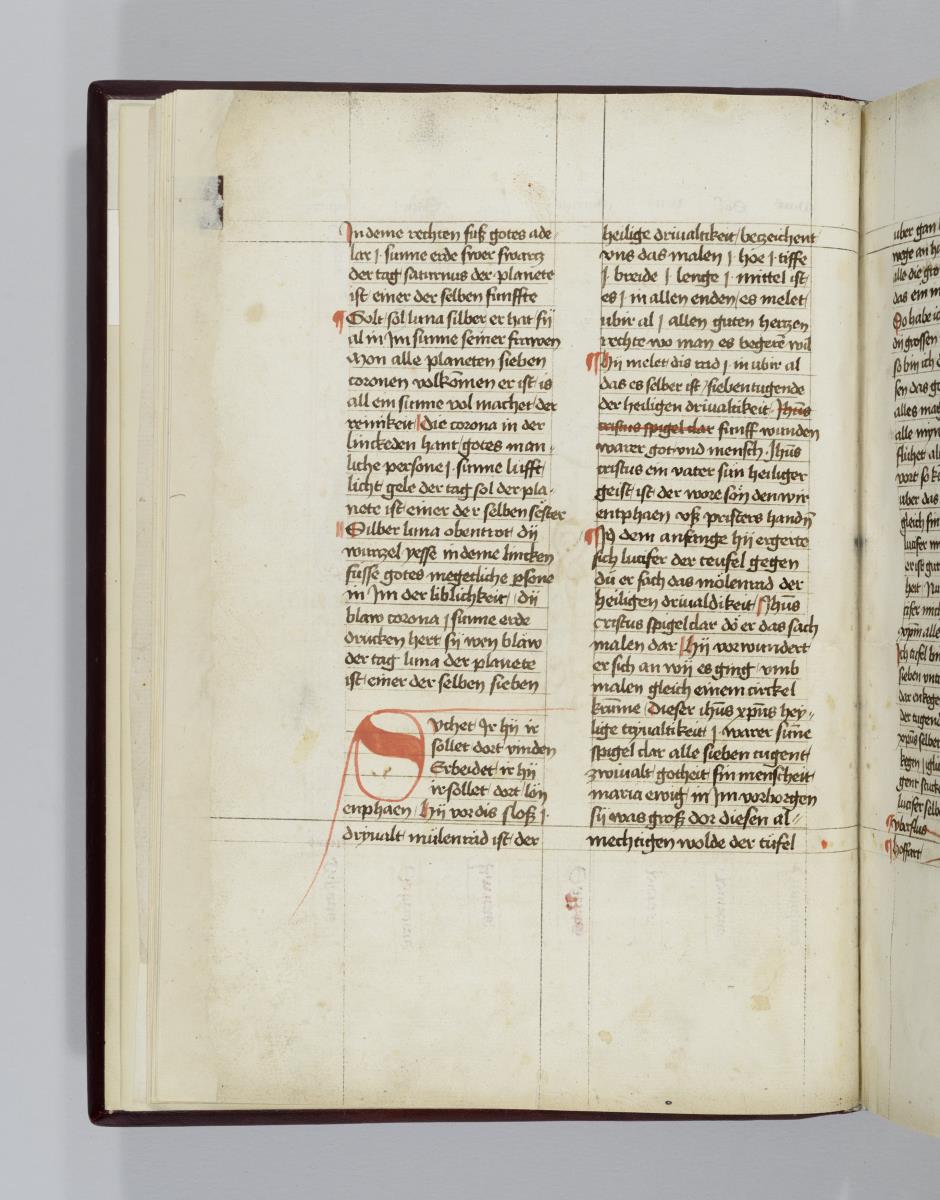 Buch der heiligen Dreifaltigkeit. Textseite