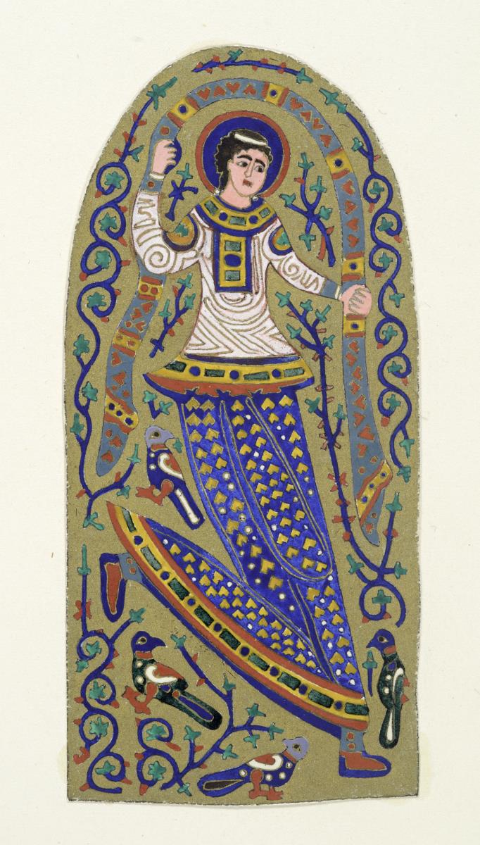 Detail der Krone Constanti's Monomachos: Tänzerin (1)