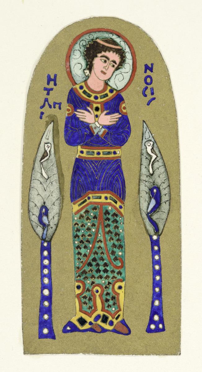 Detail der Krone Constanti's Monomachos: Demut (humilitas)