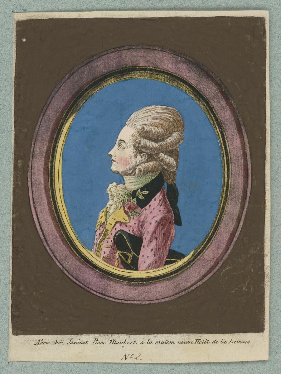 Porträt eines Mannes in Habit und Haarbeutelperücke