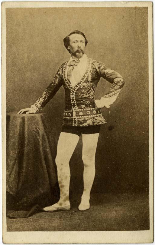 Porträt des Jean François Gravelet-Blondin in Rollenkostüm