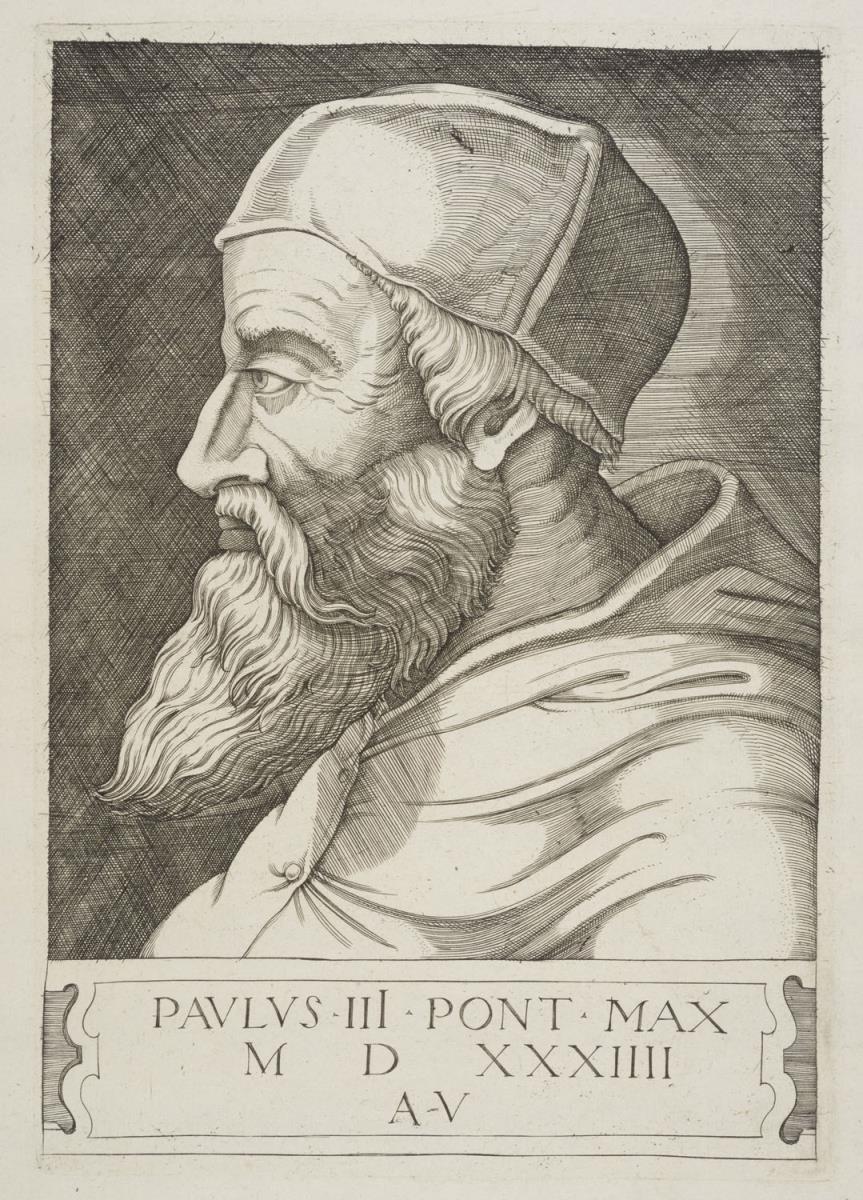 Porträt des Papstes Paul III., Alessandro Farnese