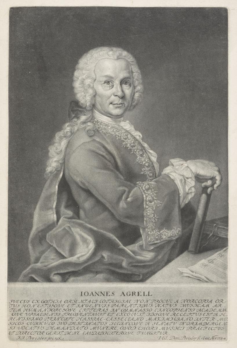 Porträt des Johannes Joachim Agrell