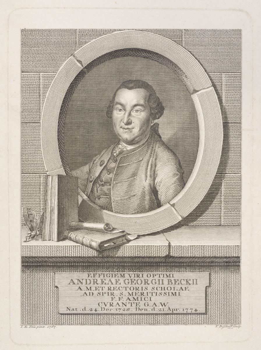 Porträt des Andreas Georg Beck