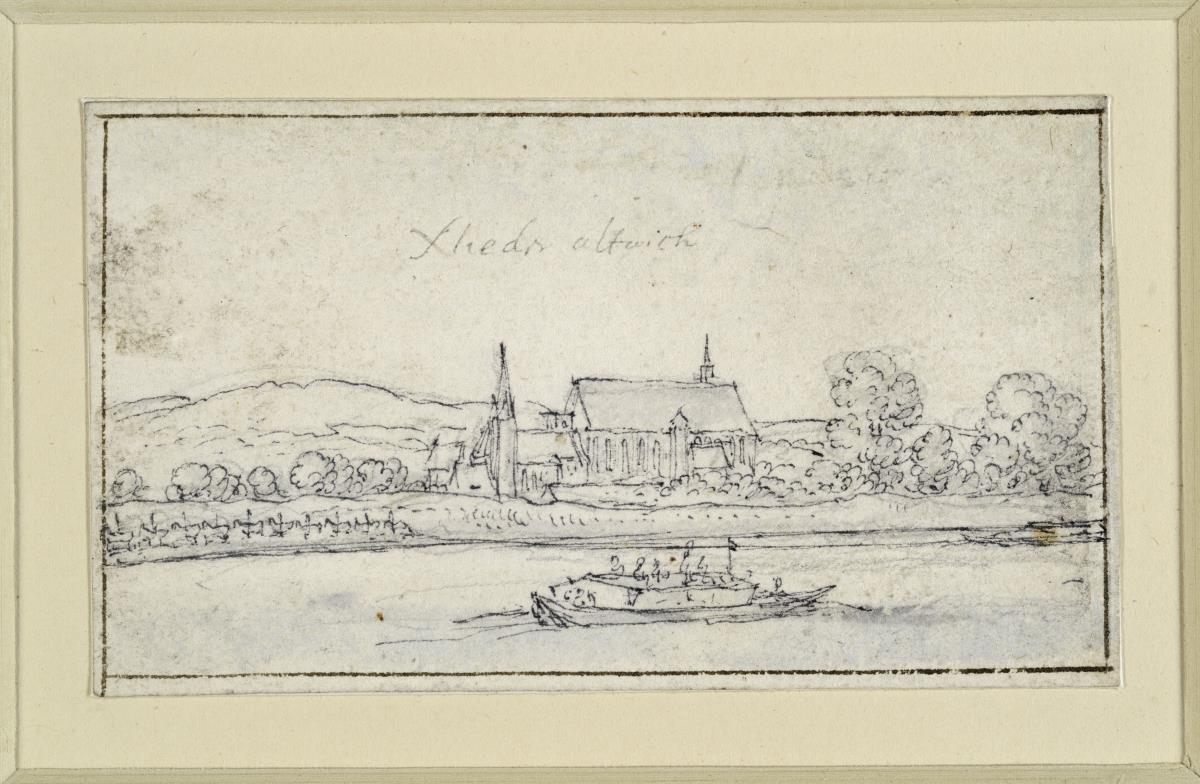 Ansicht von Niederaltaich von der Donau aus