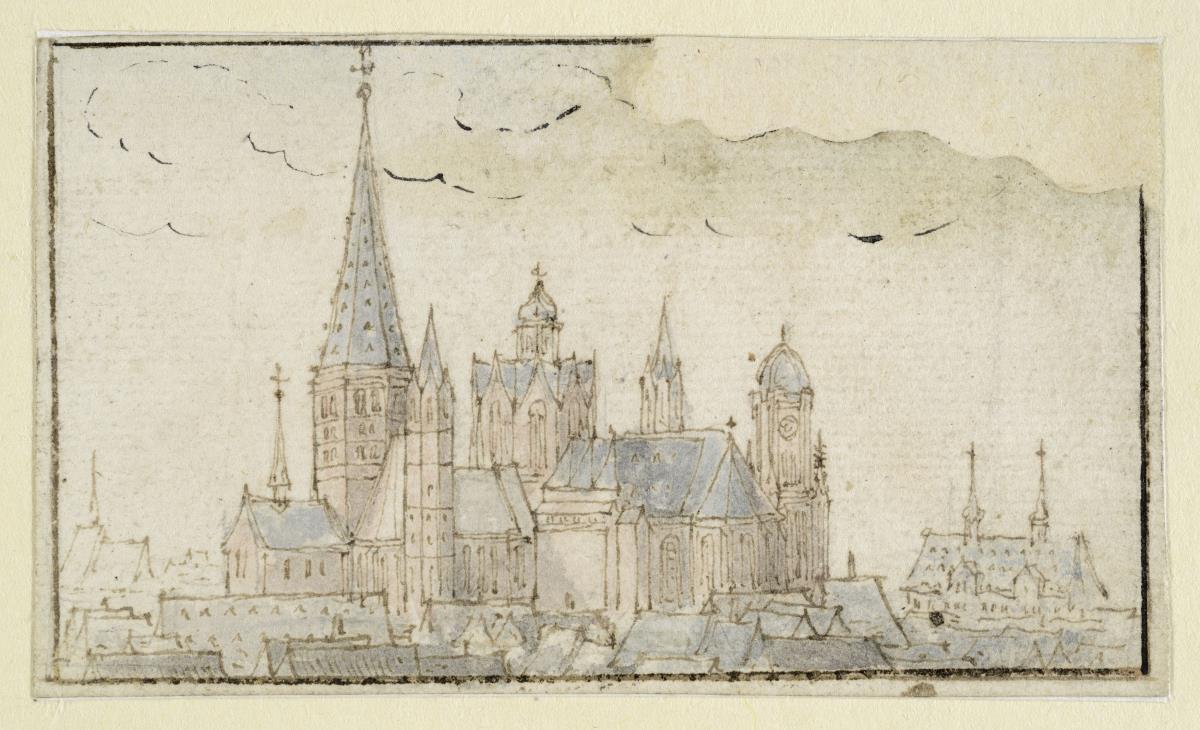 Der Dom von Mainz von Nordosten
