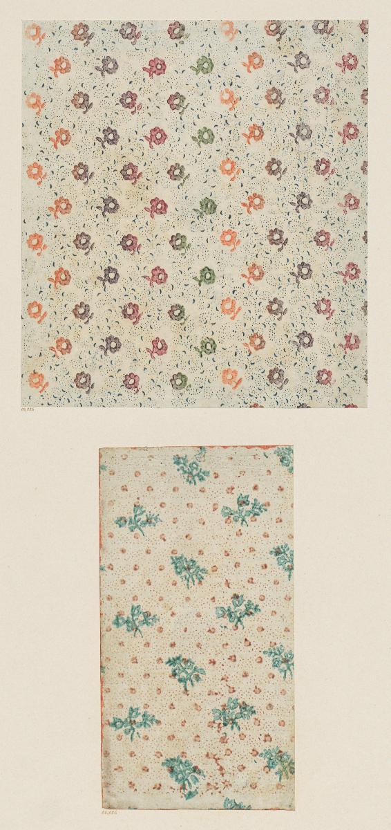 Kattunpapier (Streublümchen auf Pünktchenfond)