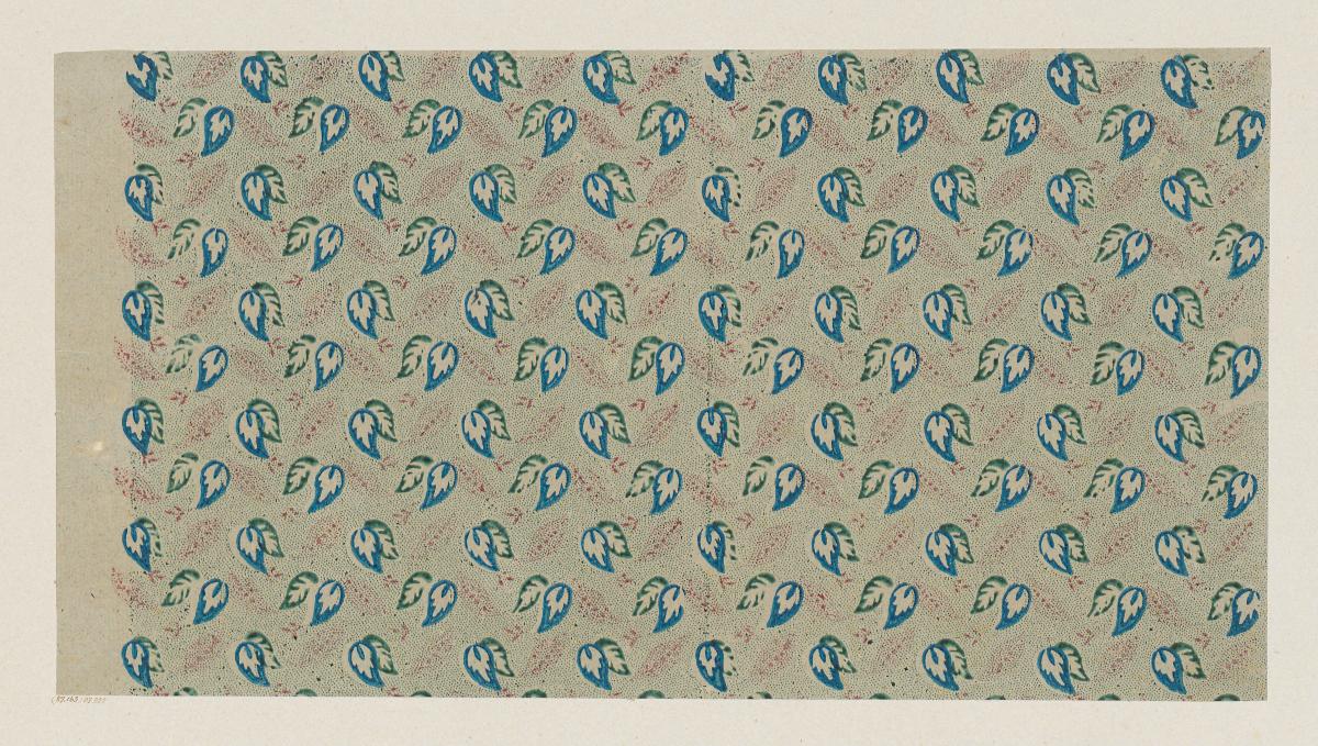 Kattunpapier (florales Flächenmuster)