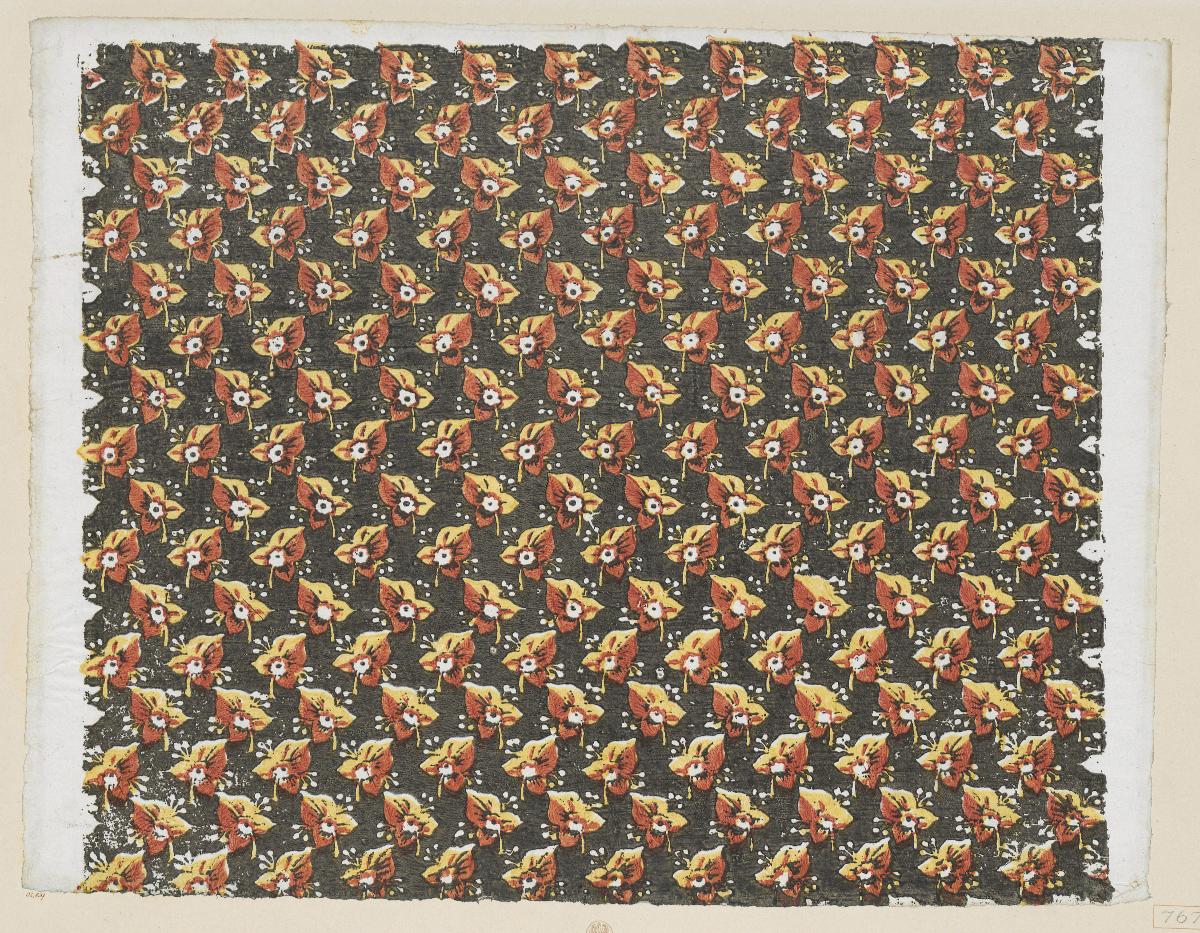 Modeldruckpapier (florales Flächenmuster)