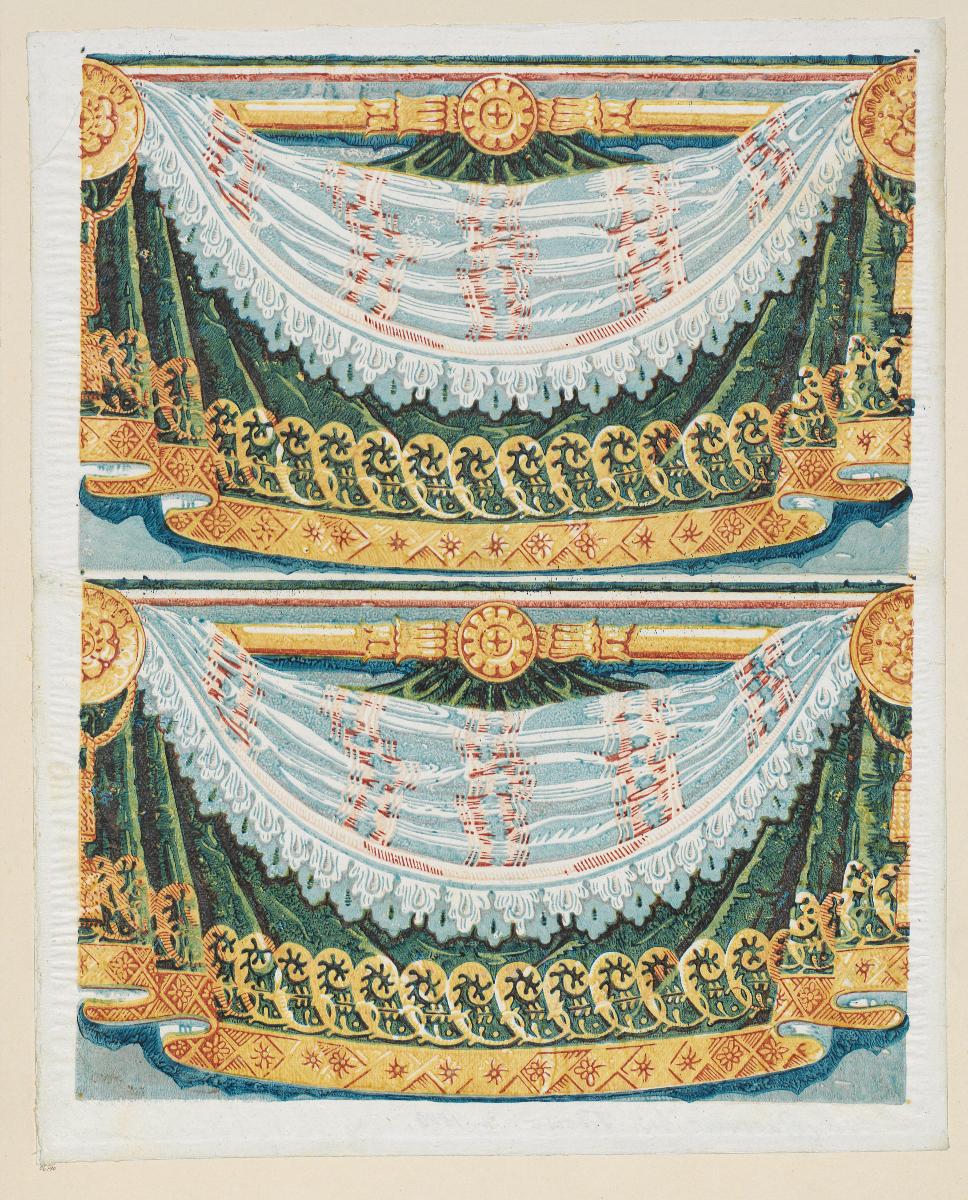 Modeldruckpapier (großfigurige Musterbänder)