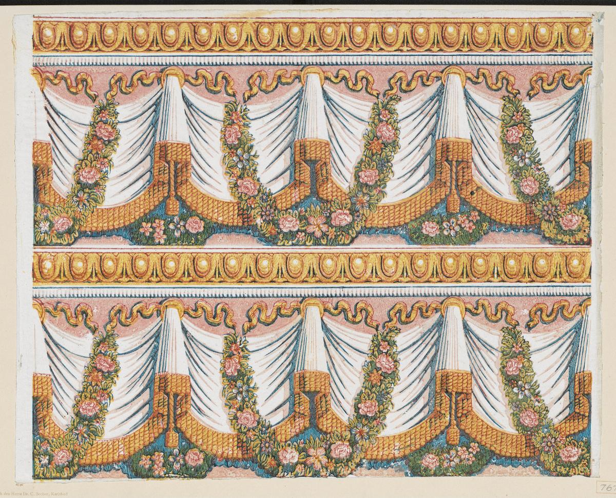 Modeldruckpapier (großfigurige Musterbänder)