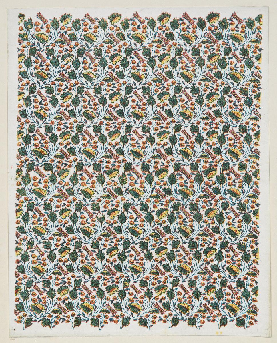 Modeldruckpapier (florales Flächenmuster)