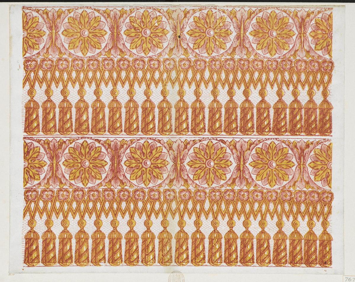 Modeldruckpapier (großfigurige Musterbänder)