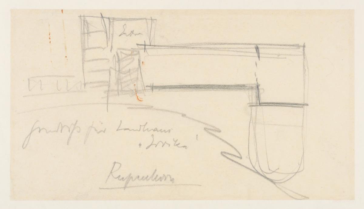 Berlin, Villa Am Rupenhorn, Skizze Grundriss