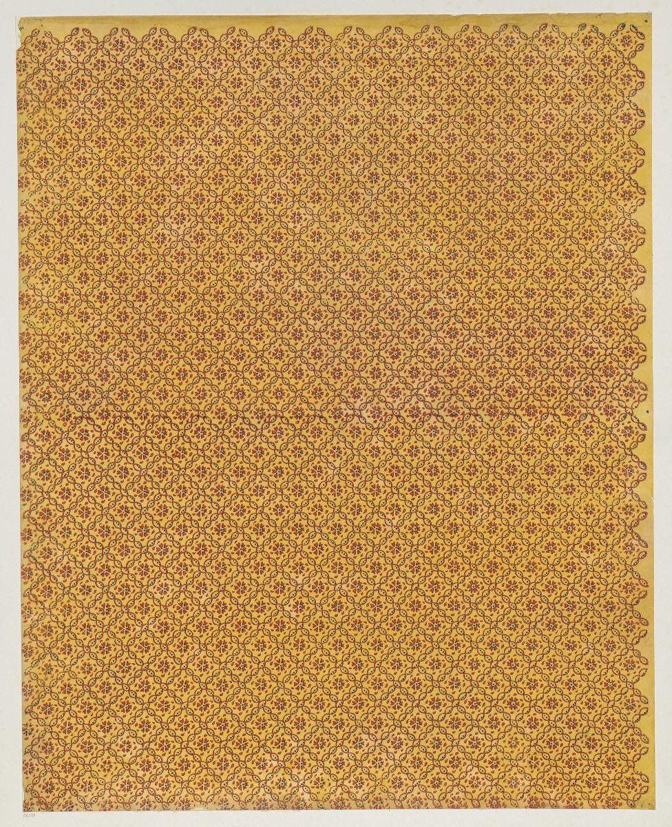 Modeldruckpapier (Netzmuster mit kleinen Blüten)