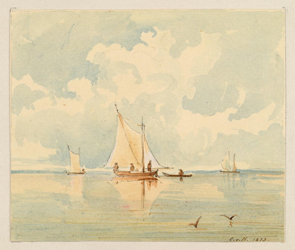 Seegelboote auf Wasser