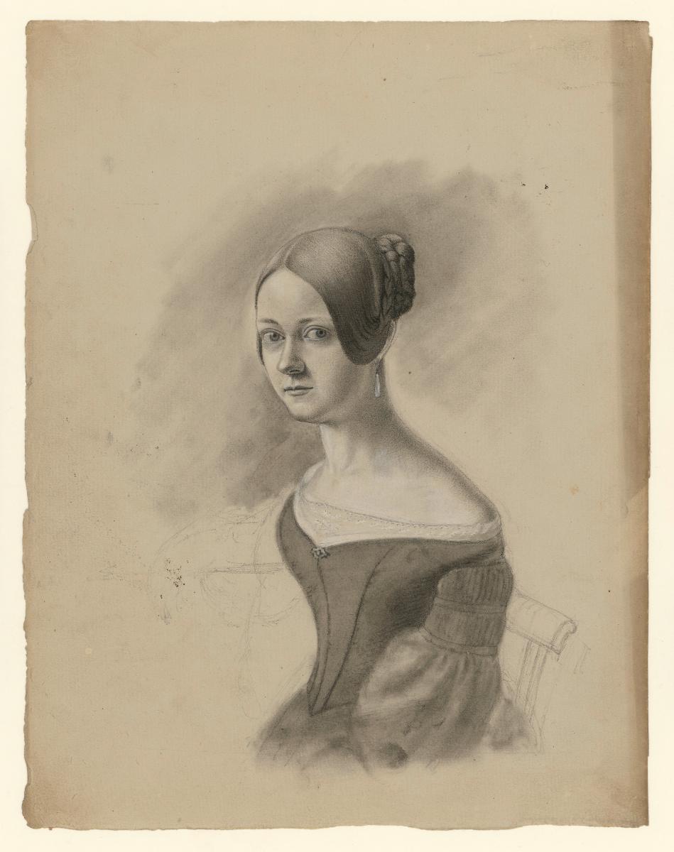 Portrait einer Frau im Halbprofil