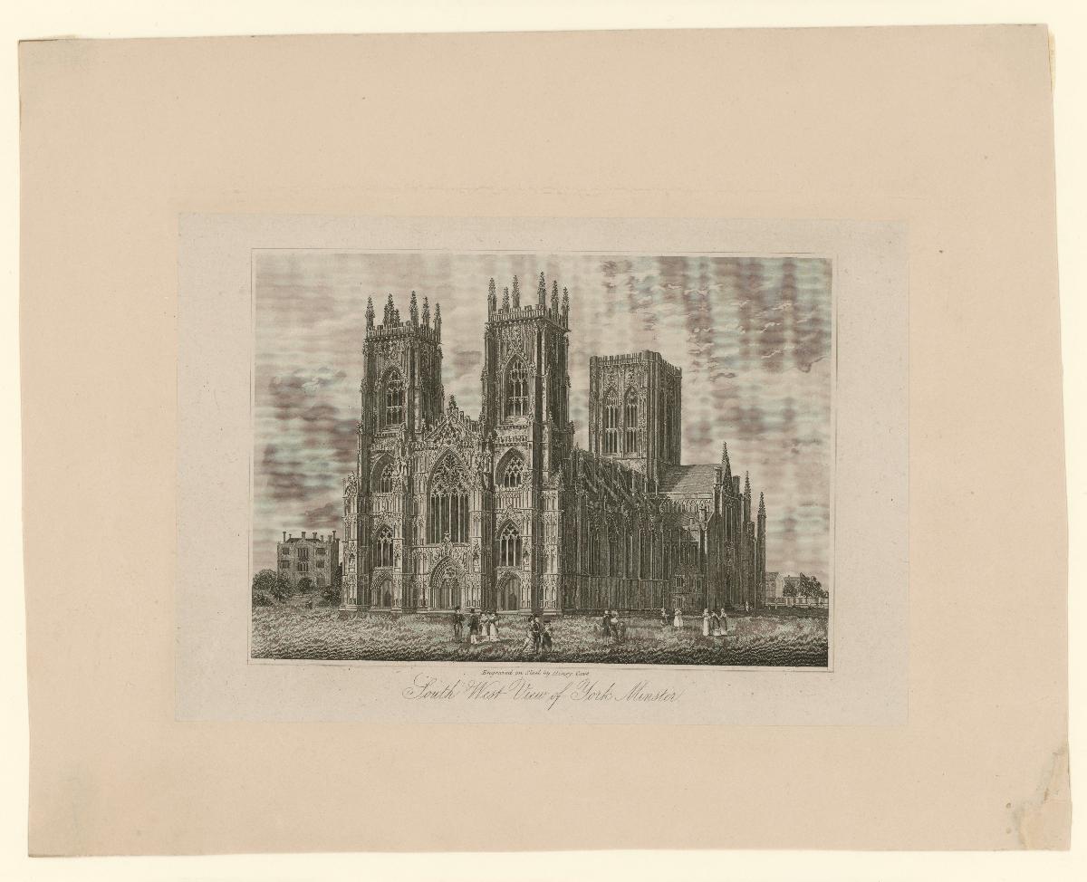 York Minster (Cathedral and Metropolitical Church of Saint Peter), Süd-West Ansicht, York