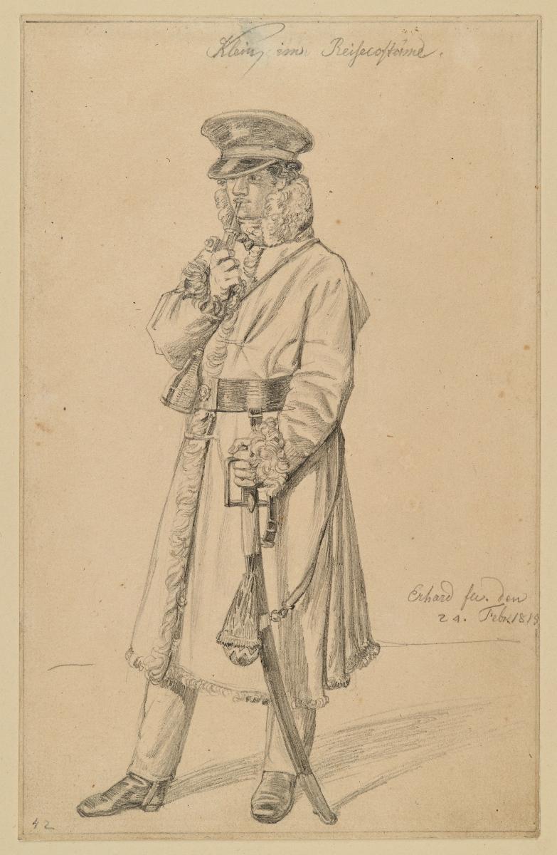 Der Maler Johann Adam Klein im Reisekostüm