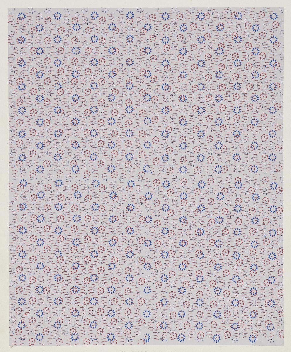 Modeldruckpapier (kleines Muster mit simplen Blumen)