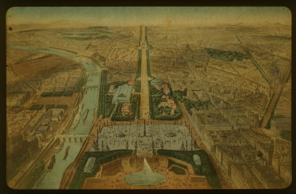 Paris, Panorama de Paris les Champs-Élysées