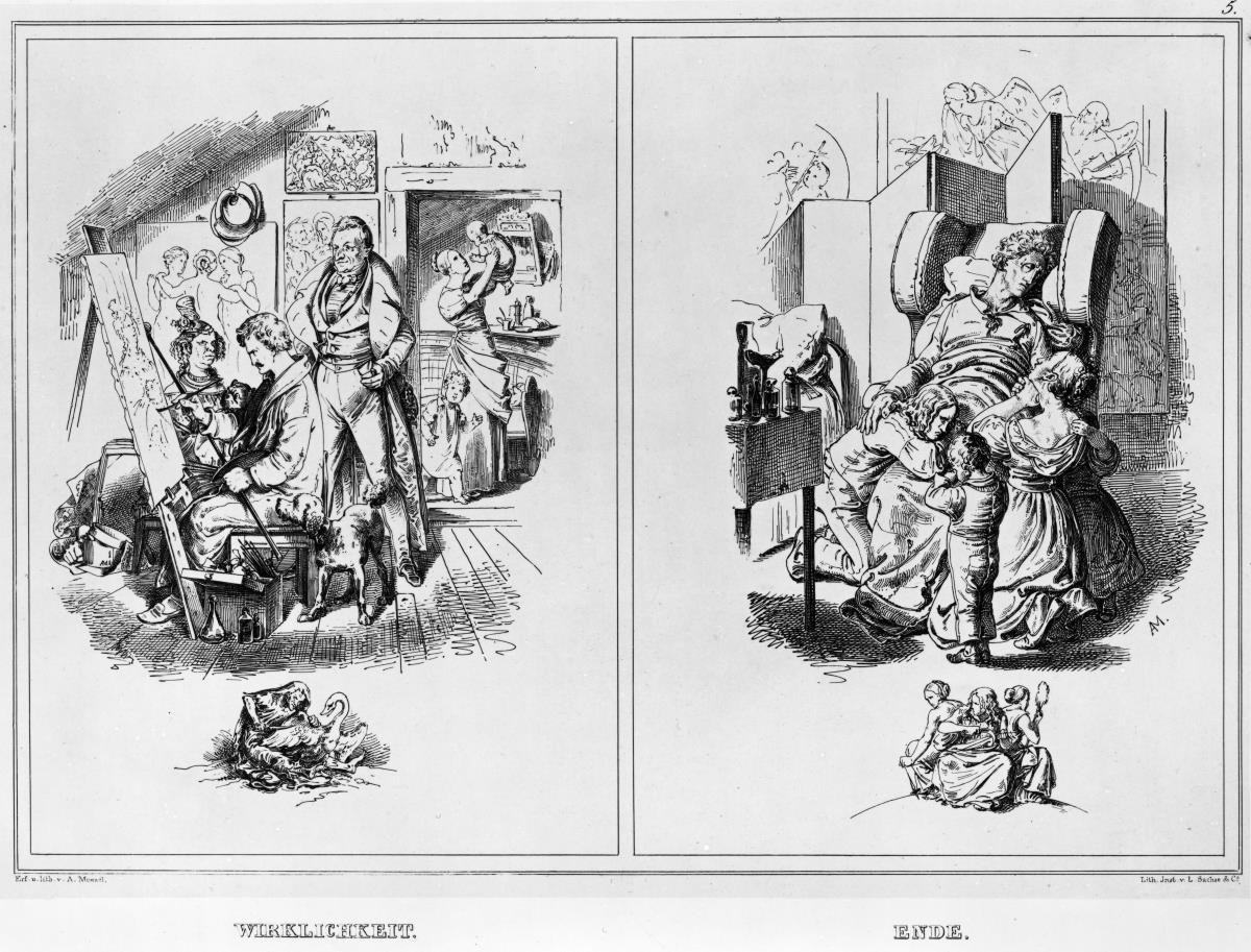Wirklichkeit. Ende. Blatt 5 aus "Künstlers Erdenwallen"